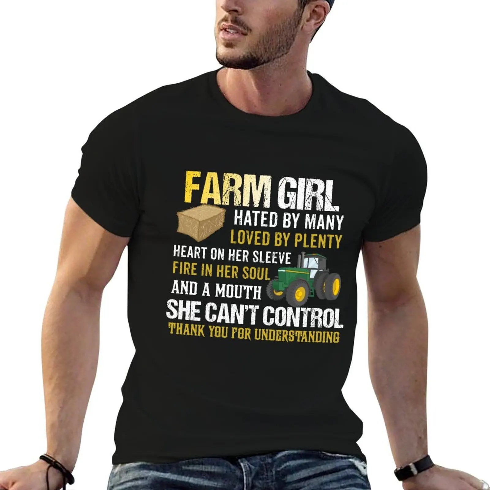 FARM GIRL T-Shirt clothes boys animal print shirts men graphic