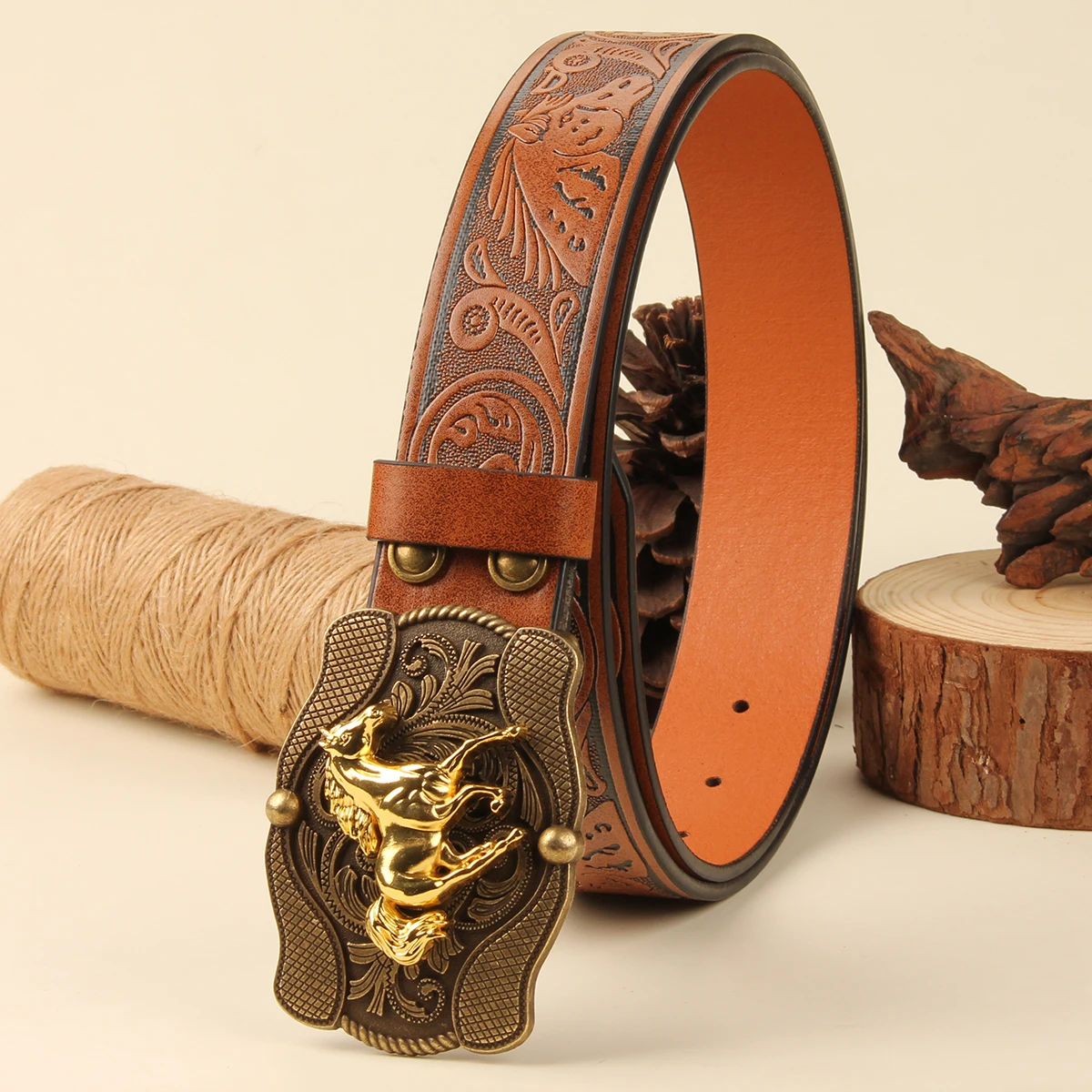 Hebilla de cinturón de caballo dorado para correr, cinturón de moda de 3,7 cm de ancho para hombre, cinturones de marca de lujo para hombre, cinturones de mujer, envío gratis