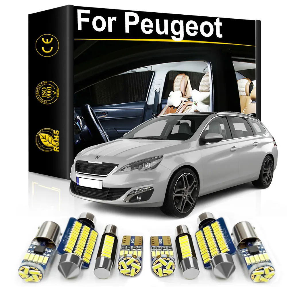 

Interior LED Light For Peugeot 308 208 307 207 206 106 107 108 1007 301 306 406 407 408 508 607 SW CC RCZ Accessories Canbus