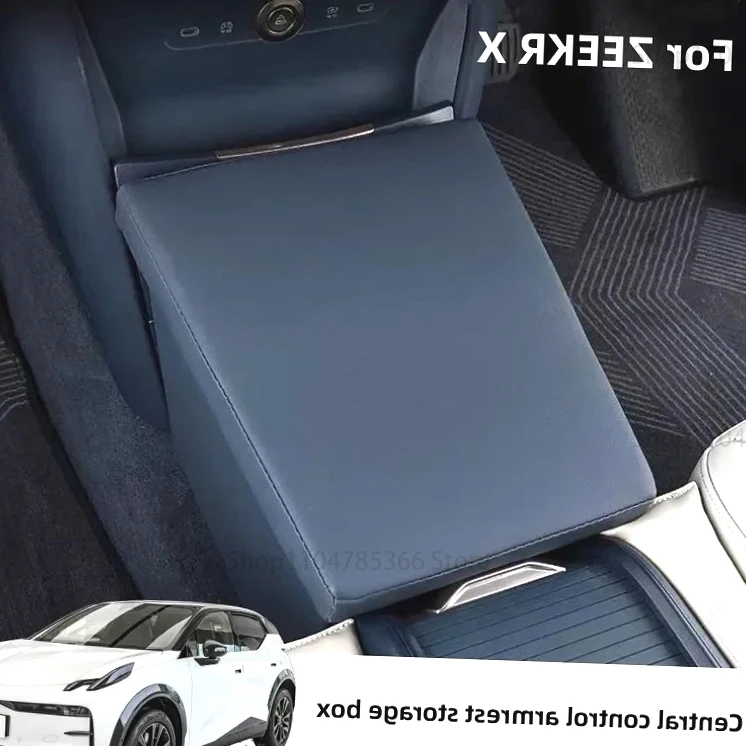 

For ZEEKR X 2023 2024 Car Accessories Front Aisle Storage Box Car Central Control Armrest Box Storage Box