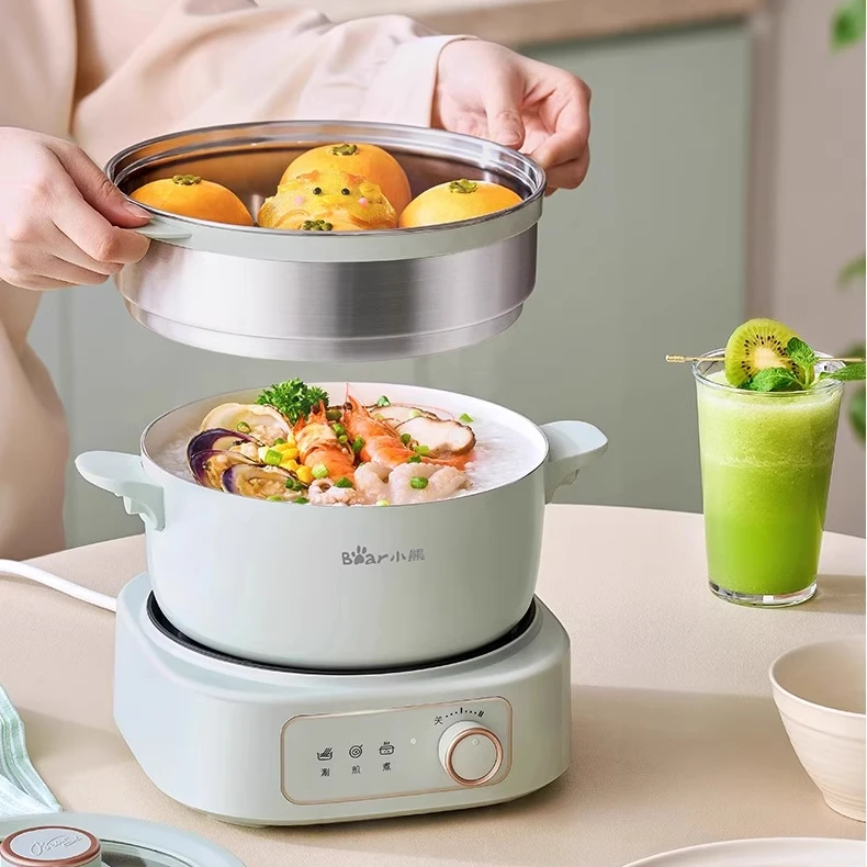 

Bear Split Electric Cooking Pot - Multifunctional Small Electric Pot for Household and Dormitory Use, Electric Hot Pot