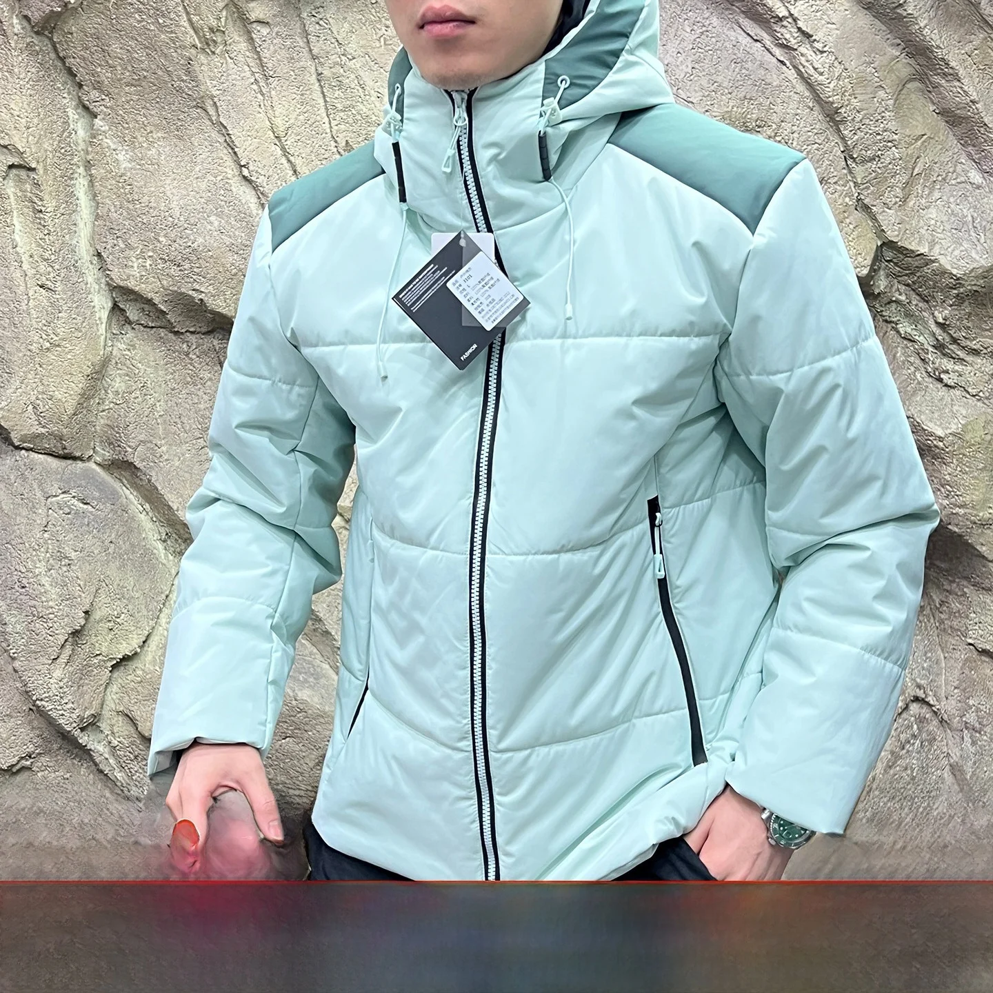 

Замена камня! 3D расширенное сращивание! Водонепроницаемый Ветрозащитный! Осенне-зимний мужской теплый хлопковый тюнер с капюшоном, модный