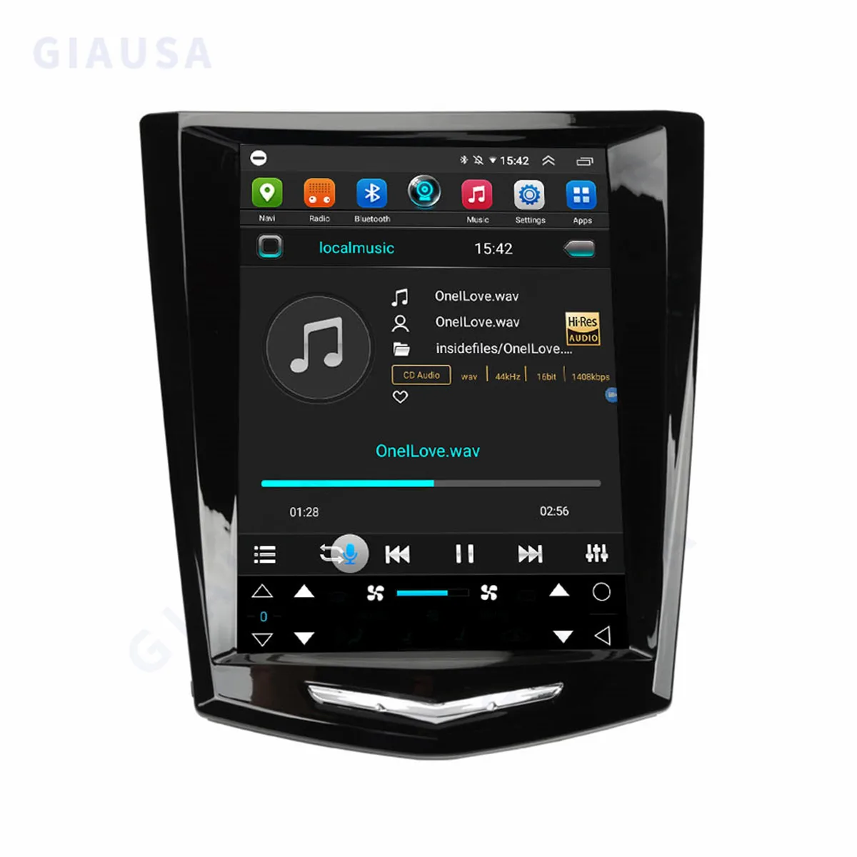 Android  For Cadillac Escalade ATS XTS SRX CTS ATSL 15+ Tesla Radio Style Screen Car GPS Navigation Head Unit Multimedia Player