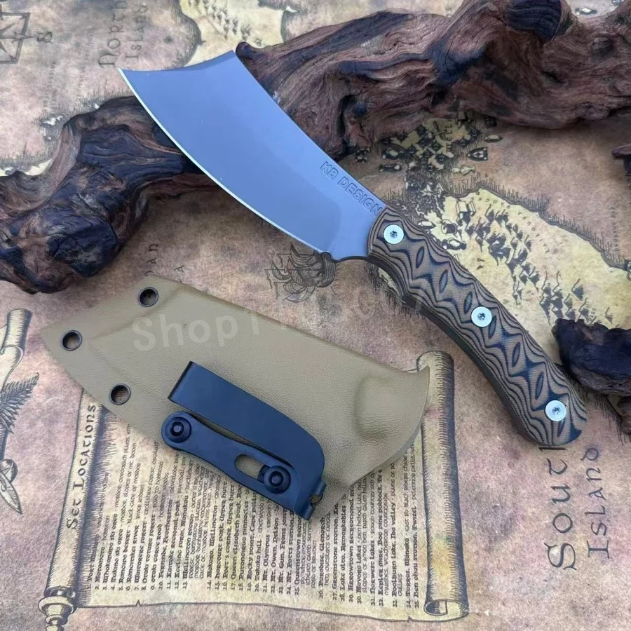 

RMJ High-hardness Fixed Blade Durable 8Cr13MoV Steel G10 Handle Perfect for Hiking Outdoor Camping Fishing Survival Tools