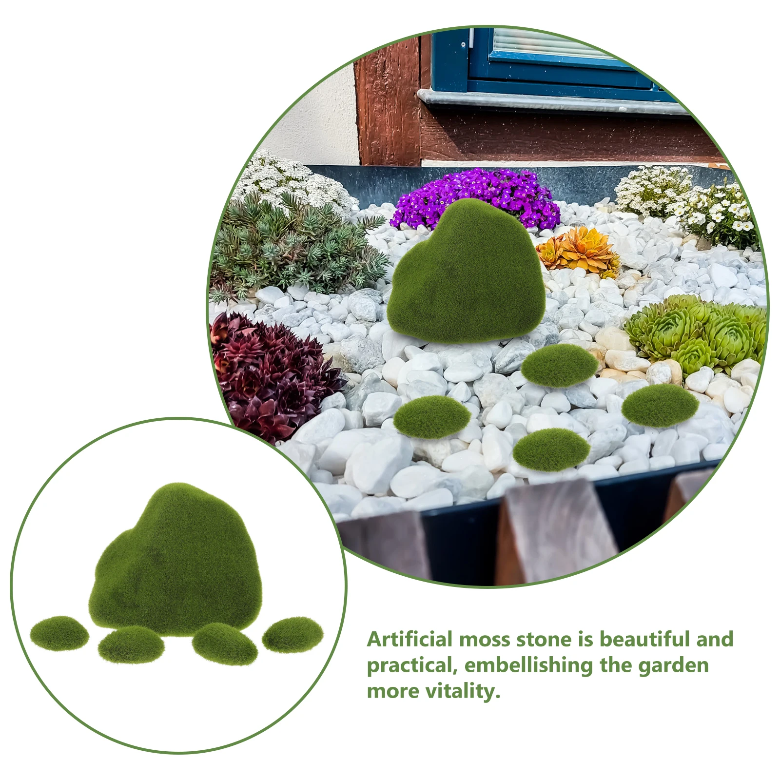 

Artificial Moss Rock for DIY Mini Garden Plant Craft Faux L Artificial Moss Rock For Garden Decor Accessories Gardening