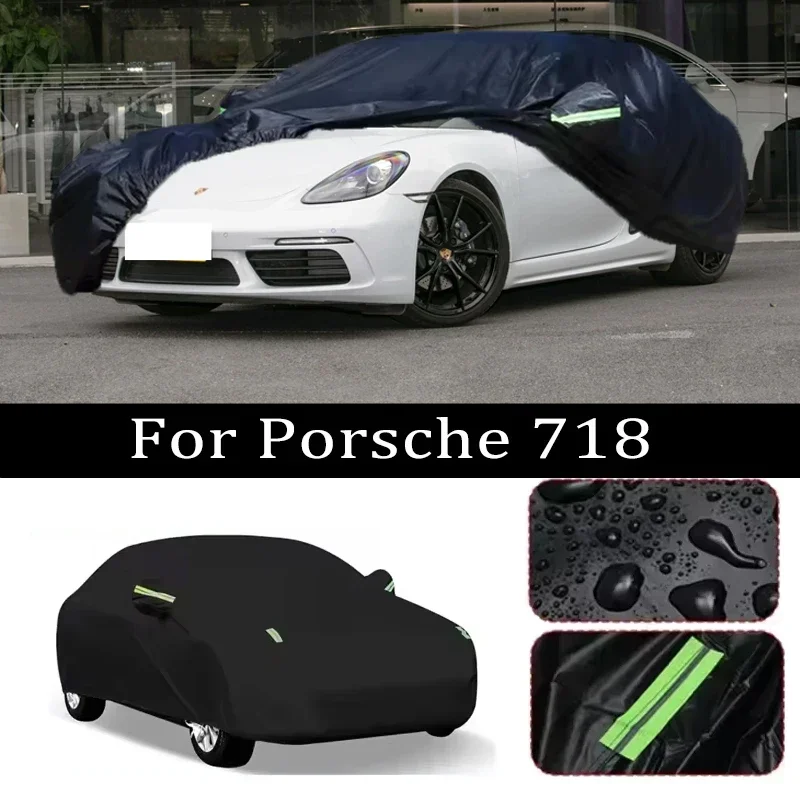 

For Porsche 718 Car Covers Outdoor Waterproof Dustproof Sun Rain Snow Protection Thick Oxford Cloth Full Car Accessories