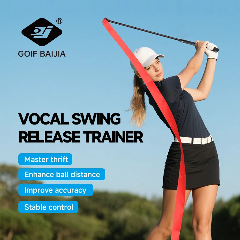 Golf Color Ribbon Swing Trainer Portable Full Swing Practice Golf Swing Speed Stick Golf Aid