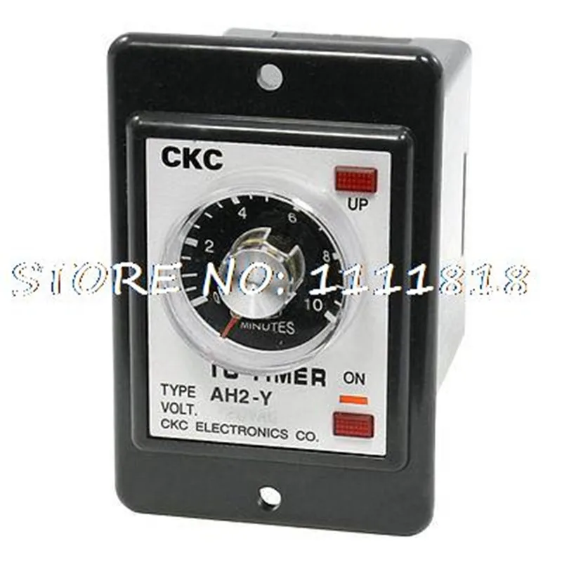 AH2-Y AC380V 220V DC24V Round Rotary Knob 1S/10S/30S/60S/10M/30M/60M 8 Pin Timer Delay Relay With Base