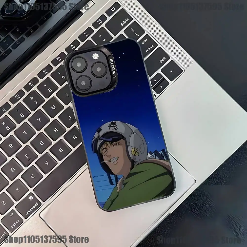 Casing Ponsel Great Teacher Onizuka GTO Untuk iPhone 16,15,14,13,12,11,Pro,XS,Max,Plus,Mini,SE4,E Hitam Matte Anti Benturan