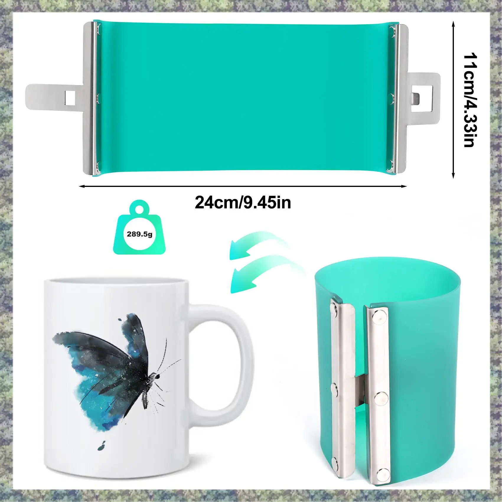 WON 3 Stuks 3D Sublimatie Printer Silicon Mok Wraps Klemmen 11OZ Mok Siliconen Mal Armatuur Mok Voor 3D sublimatie Mok Afdrukken