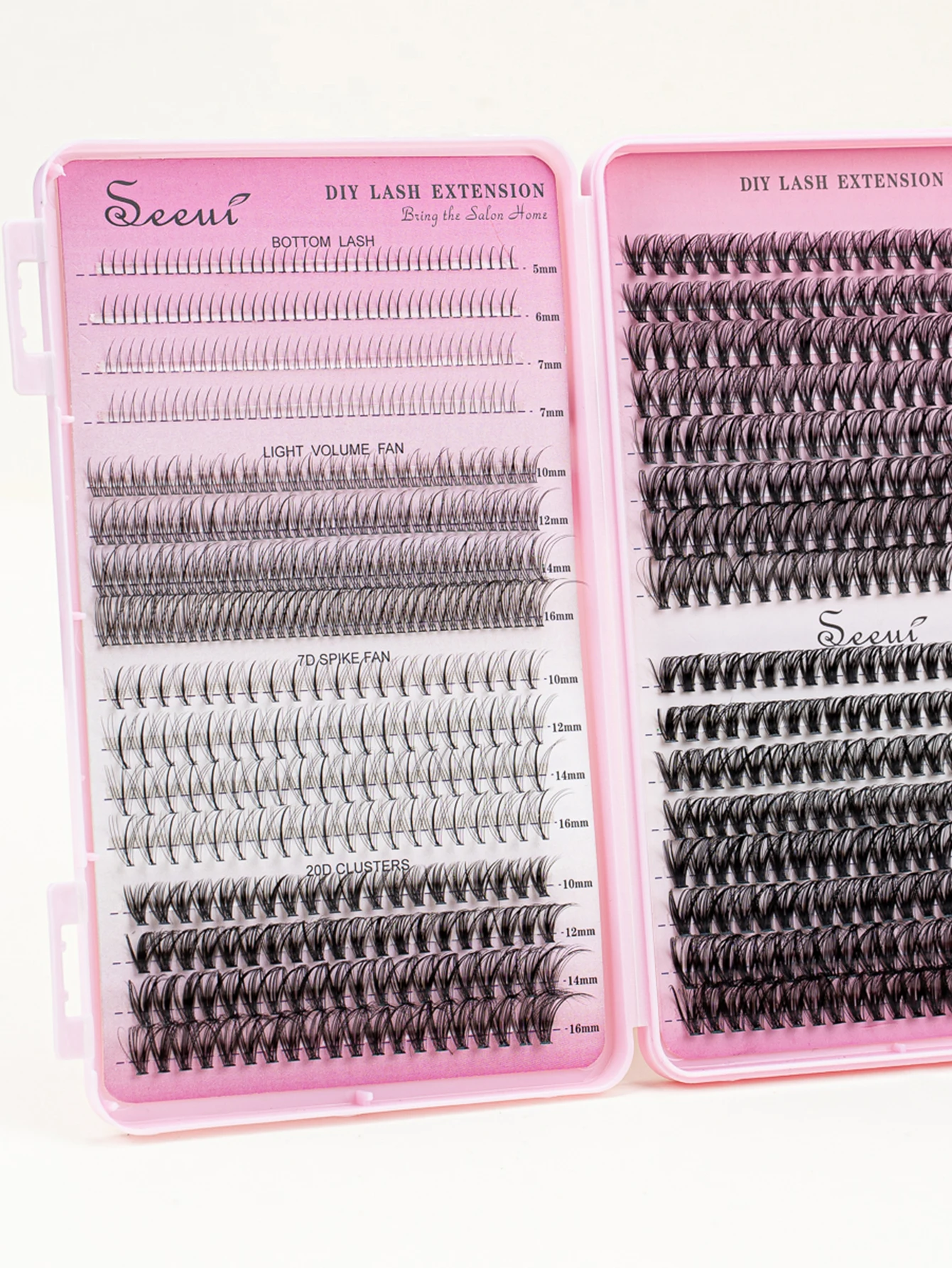 Individual Lashes Book Large Capacity DIY Clusters Extensions False Eyelash With Lower Lash at Home Makeup