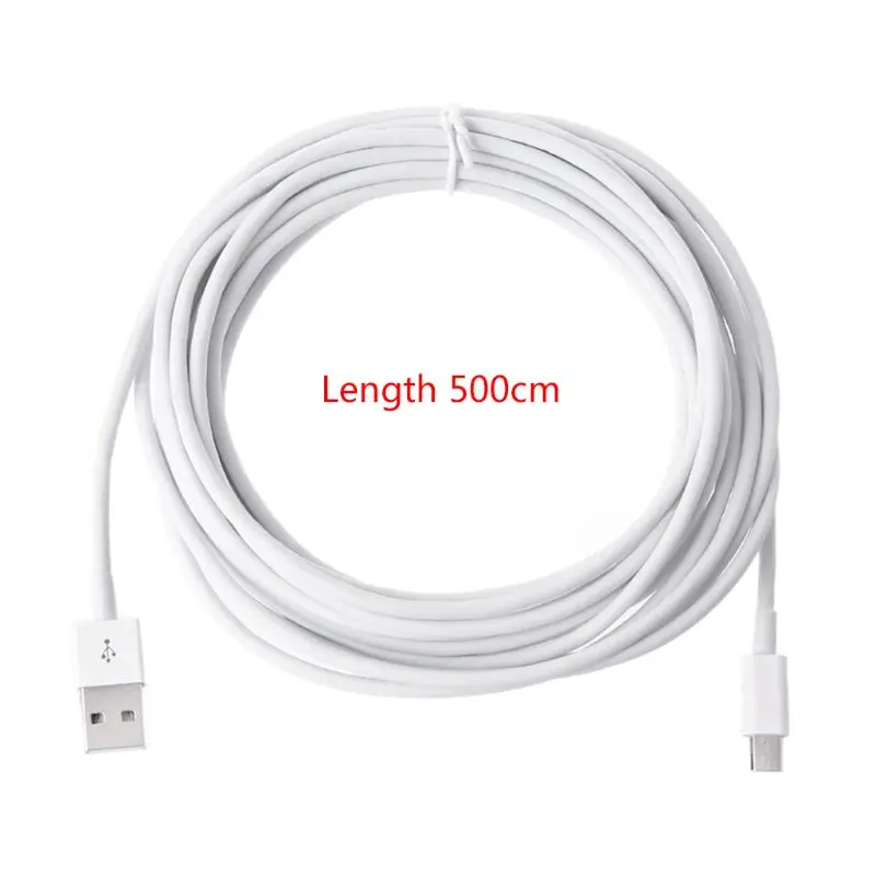 

YYDS 5m for Extra Long USB Cable for Huawei for Galaxy Phones Devices Support Fast Charging and Data Sync White