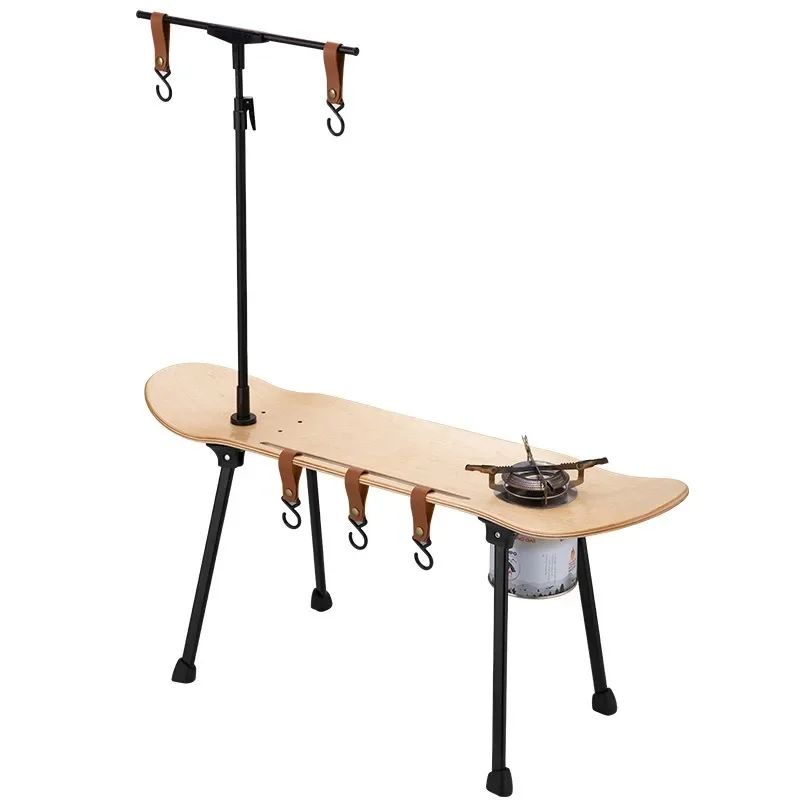 Outdoor camping folding picnic table, lightweight and creative easy to store fishing coffee table