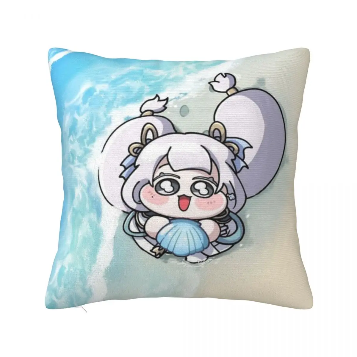 Bonita versión Q Wuthering Waves Rinascita Phoebe Zani funda de almohada funda de cojín cuadrada fundas de almohada para silla de sala de estar