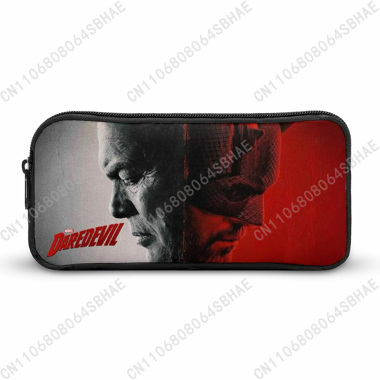 

Marvel Daredevil Pencil Case Teens Custom Pattern Simple Pen Bag School Stationery Pouch Personalized Zipper Bag Cosplay