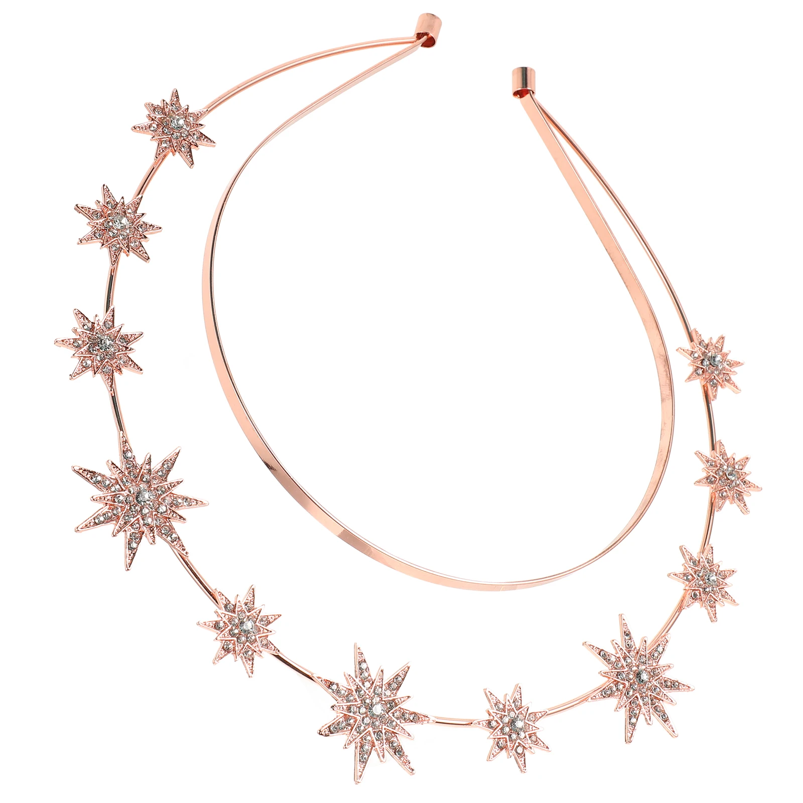 

Hexagram Headbands Hair Crown For Women Accessories for Women Baroque Goddess Wedding Bride Golden Lightweight