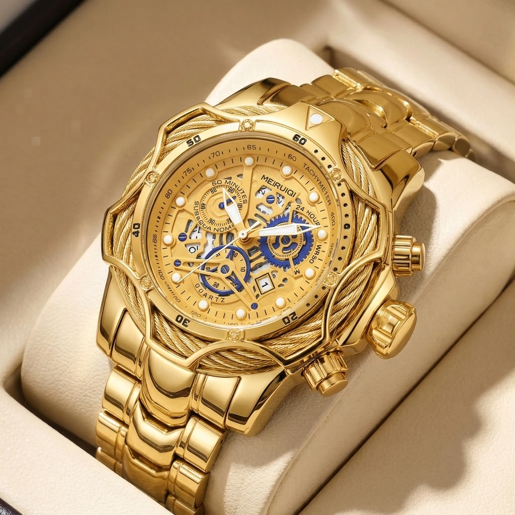 Luxury Watch Hublot - 1 montre chronographe mécanique creuse, tendance
