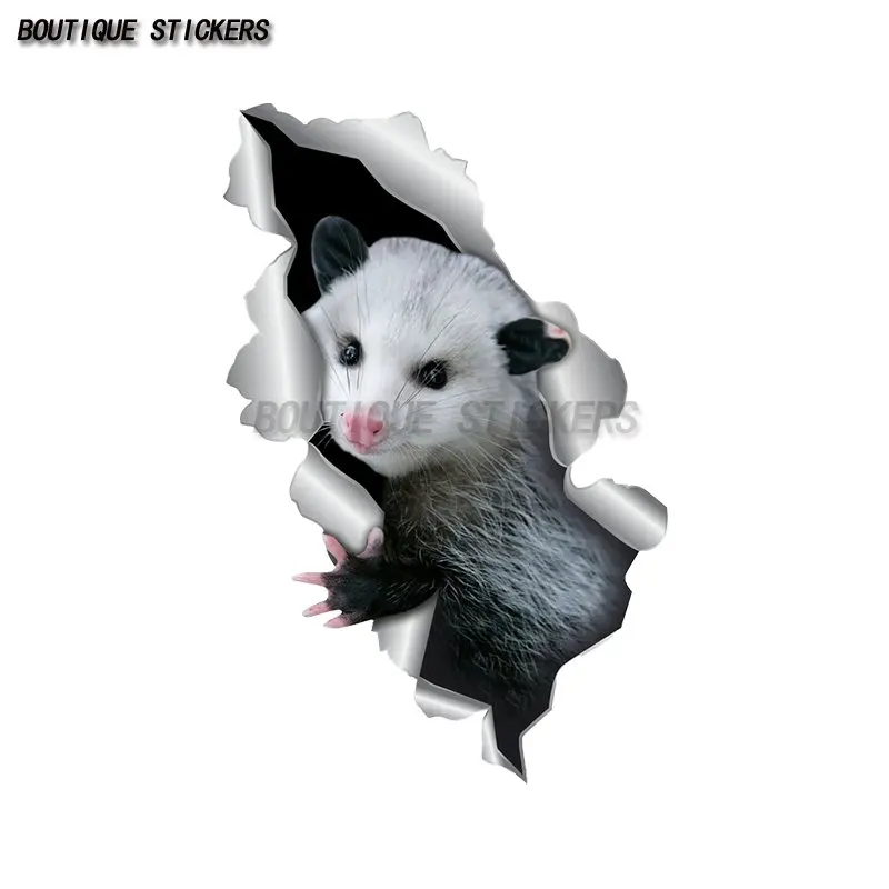 Opossum Animal Car Sticker Waterproof PVC Sticker Car Motorcycle Decoration Accessories Wall Luggage Laptop Sticker