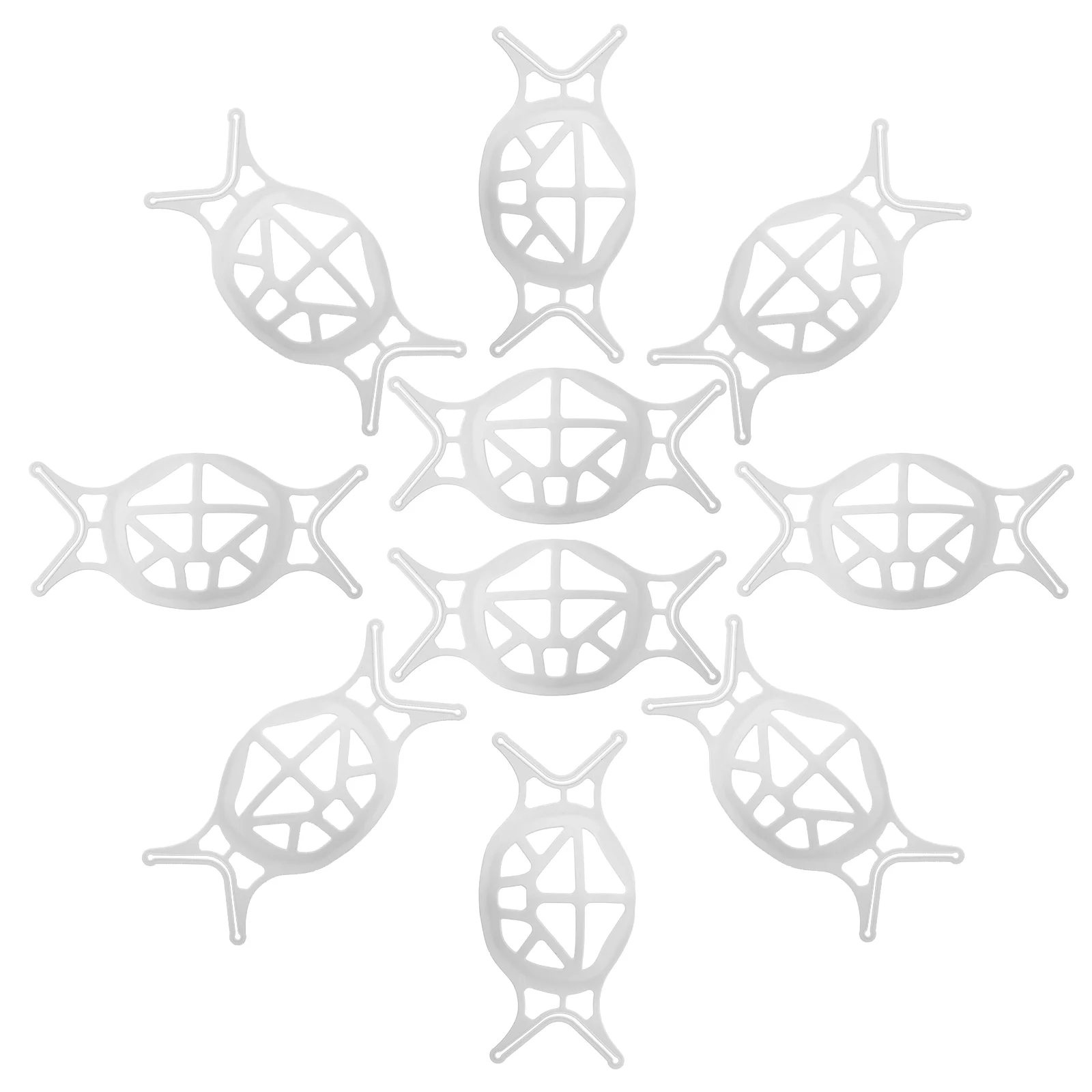 10 Pc Mask Holder Accessories Bracket Distance for Breathing Plastic Inner Brackets Hygiene Accessory Face