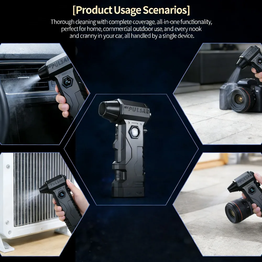 

Воздуходувка-пылесос-насос X7 3-в-1 | Многофункциональное средство для чистки автомобиля и клавиатуры