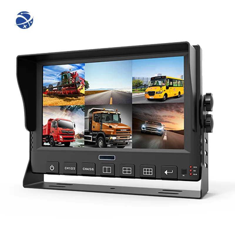 

YYHC 6CH 1080P Touch Screen DVR monitor Driver Aid Camera System Vehicle Reversing aid and fleet management with 4G GPS