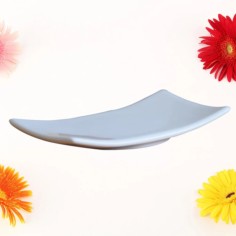 صندوق صابون سيراميك بسعة كبيرة، تصميم حديث، حاوية صابون لديكور الحمام مع قاعدة مضادة للانزلاق للاستخدام المنزلي والفندق باللون الأبيض #5