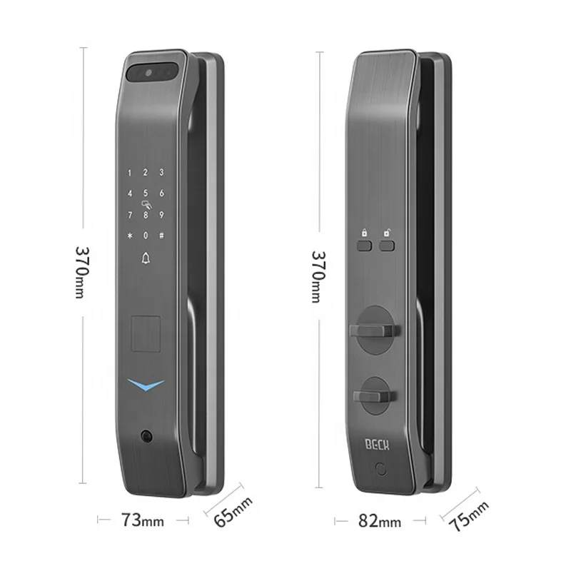 Home and outdoor bedroom 3D face recognition intelligent anti-theft door lock