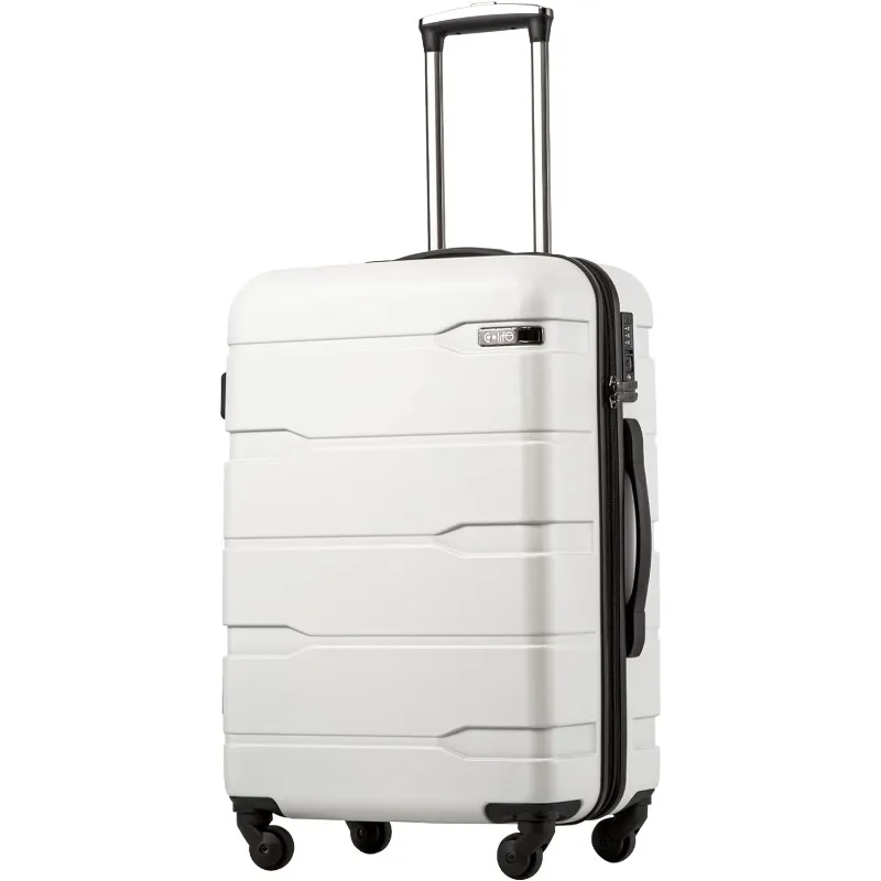 

Coolife Luggage Expandable(only 28") Suitcase PC+ABS Spinner Built-In TSA Lock 20in 24in 28in Carry on (20in_carry on)