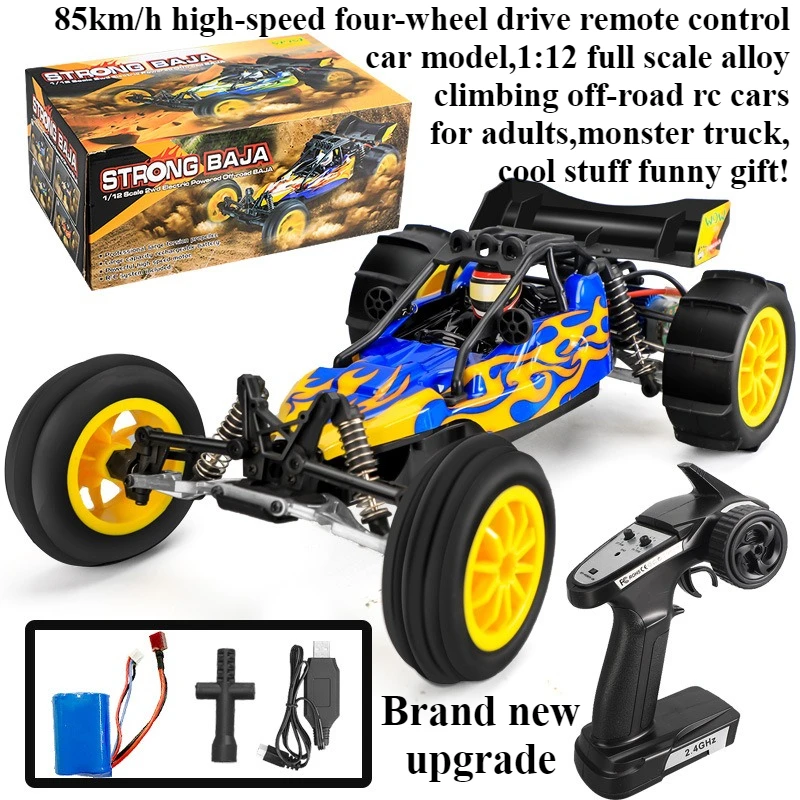 Cool Stuff Toy Car Funny Gift-85km/h High-speed 4WD Rc Truck,1:12 Climb Off-road Rc Cars for Adults,Monster Truck,Toys for Kids