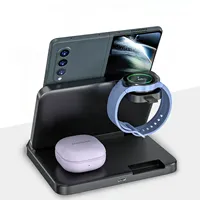 NEW 3 in 1 Wireless Charger for Samsung Galaxy Z Fold 5 4 3 S23 Ultra Fast Charging Dock Station for Galaxy Watch 6 Buds2