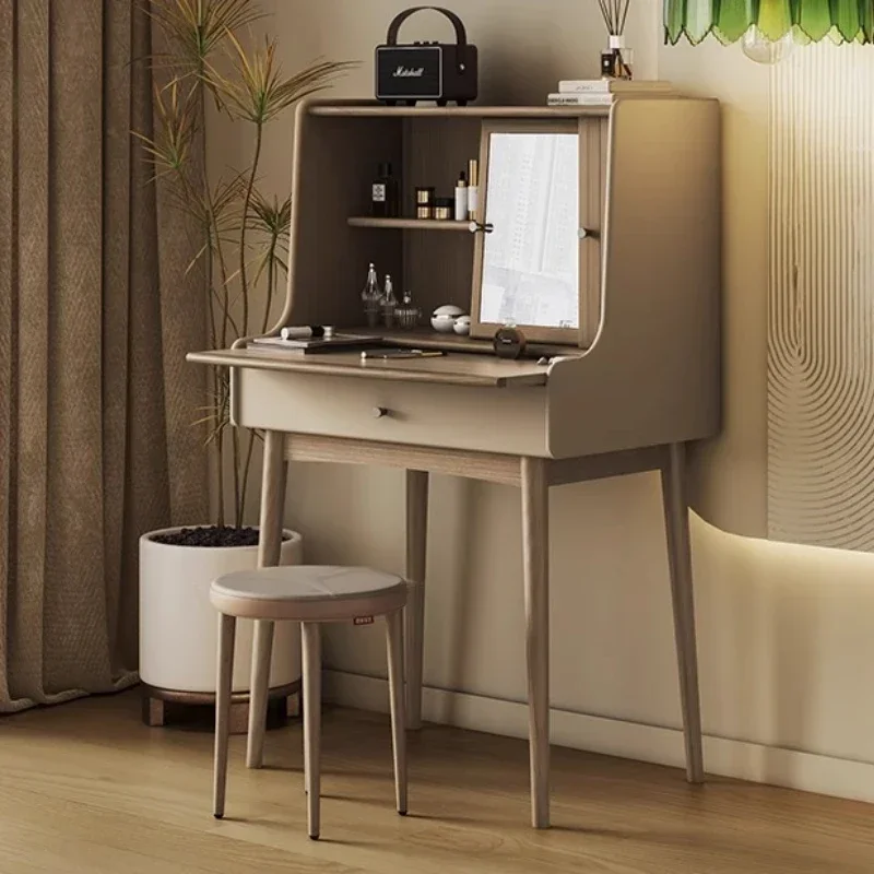 Vanity Dressing Table Makeup Vanities Bedroom Furniture Dressing Rooms Illuminated Solid Wood Dresser Small Storage Cabinet Desk