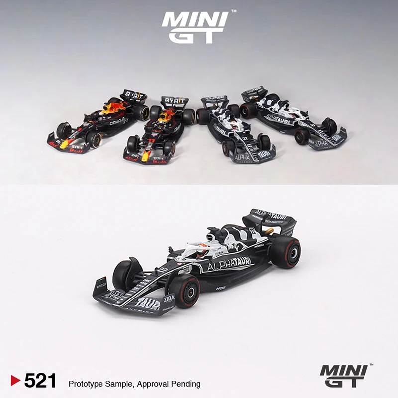 

MINI GT 1:64 Model Car F1 2022 AT03 #22 Yuki Tsunoda Alloy Sport Vehicle#521