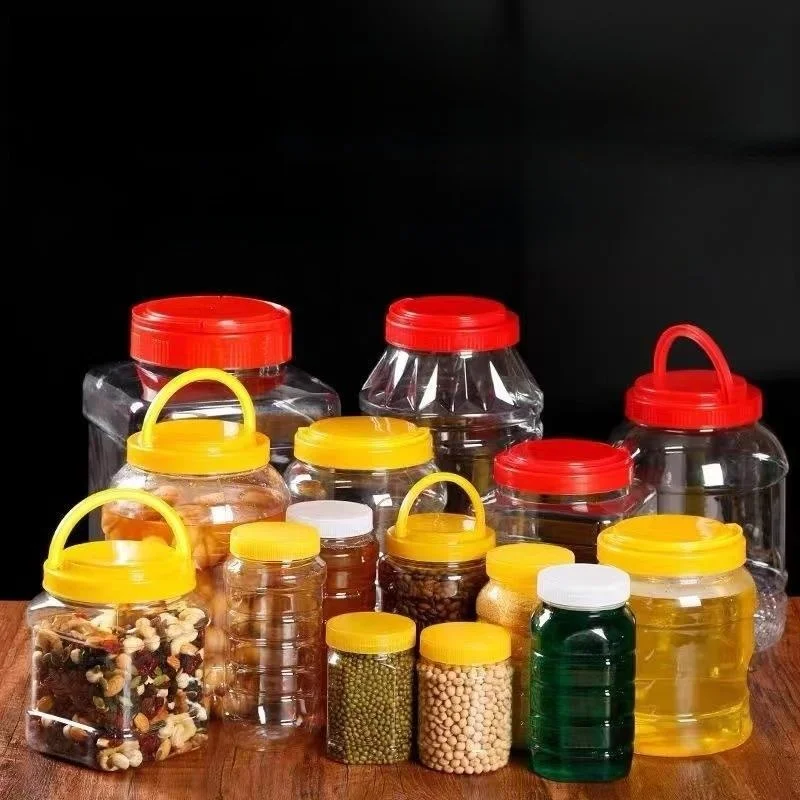 

Пищевой пластиковый герметичный контейнер, прозрачная ПЭТ-бутылка, одноразовый контейнер для хранения для кухни и офиса