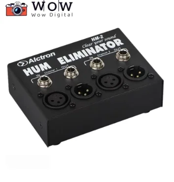 

Alctron HM-2 hum eliminator Transformer Isolator 1/4" And XLR Inputs Lower Audio Noise for audio connection occasions