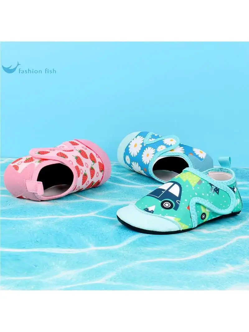 Children's Beach Shoes Anti-slip Soft Bottom Swimming Snorkeling Water Park Shoes Baby Toddler Sea Shore Walking Shoes