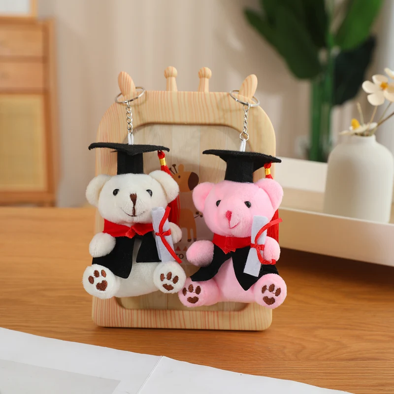 Cartoon High Quality Graduation Bear Plush Toys Animals Cute Bear Soft Doll Boys Girls Students Friends Graduation Gift Decor