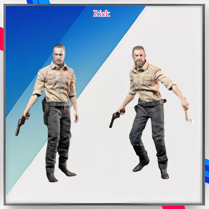 

Studio 1/12 The Walking Dead Zombie Killer Rick Action Figure Model Toy