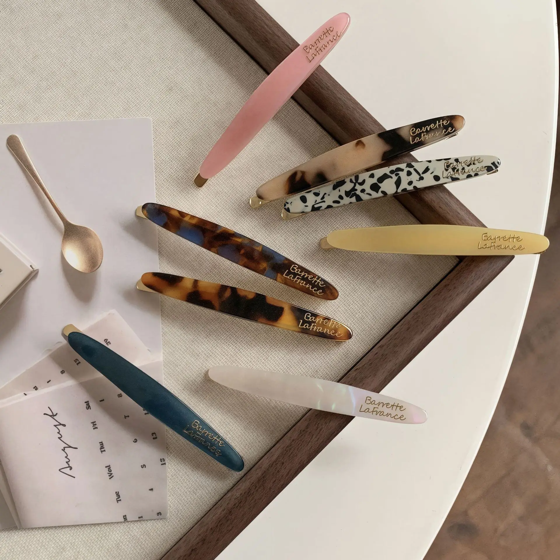 1 قطعة مشبك شعر حمض الخليك الكوري ، مشبك جانبي واحد للنساء ، مشبك نمط جديد 2025 ، غرة الرأس الخلفية ، مشبك شعر #2