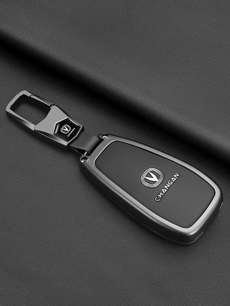Autoschlüsselhülle für Changan CS75 55 35 X7 X5 Plus Schlüsselanhänger-Schutz Zinklegierung Vollabdeckung UNI-V S Z Eado Alsvin Auto-Zubehör – Detail 6