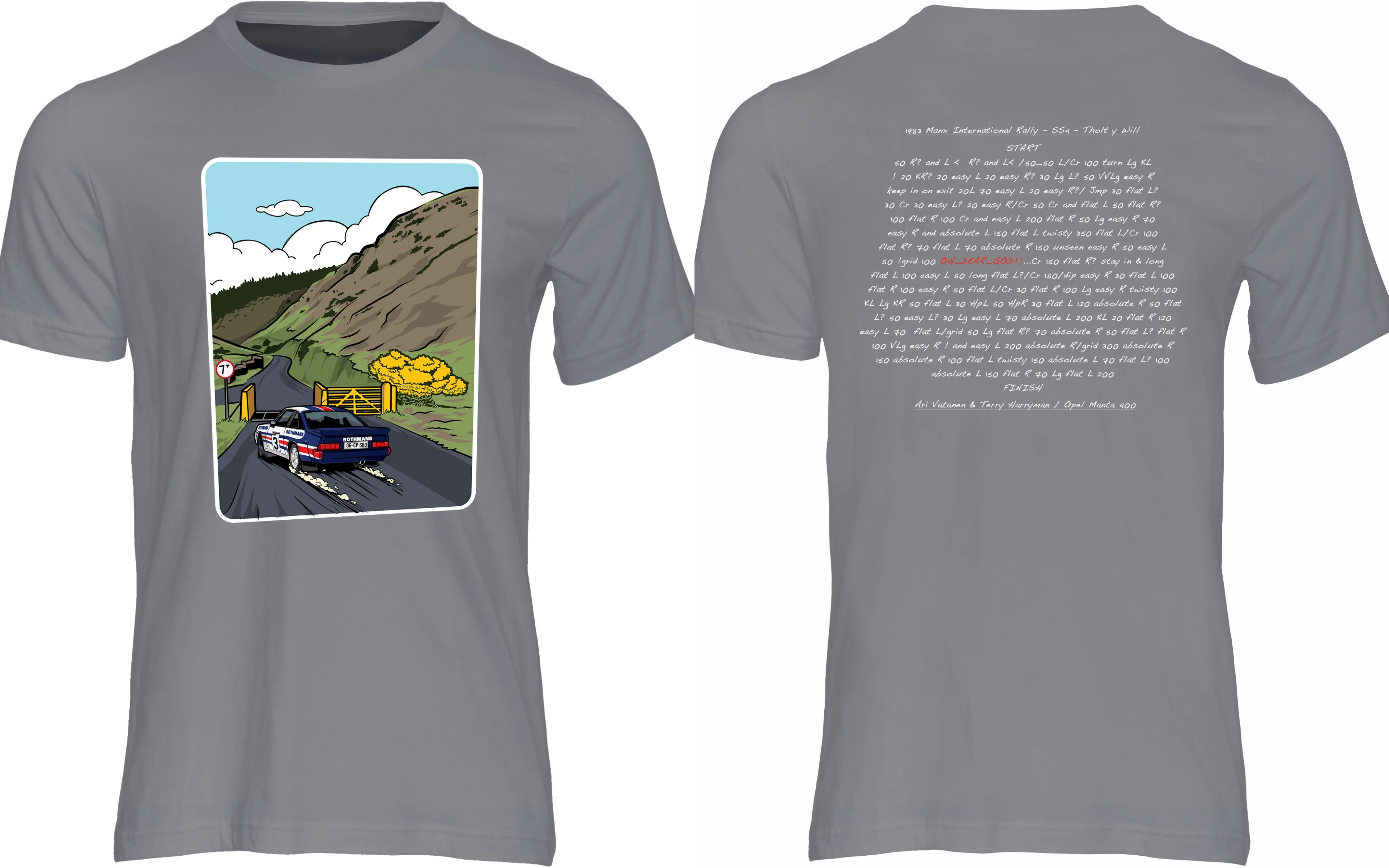 Classic Livery Rally Car Mountain Drift Road Graphic Tee Cotton Mens Womens T-Shirt Outdoor Casual Top