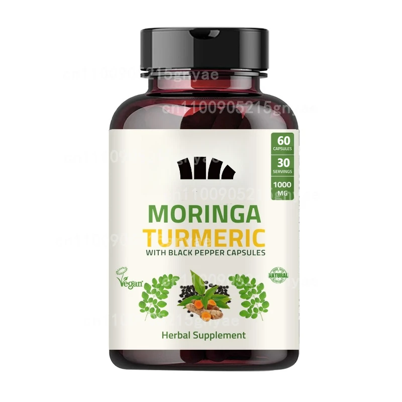 

Моринга содержит куркуму, бромелану и черного перца — энергетический, иммунитет, пищеварительной системы и антиоксидантный поддерживающий 60 капсул
