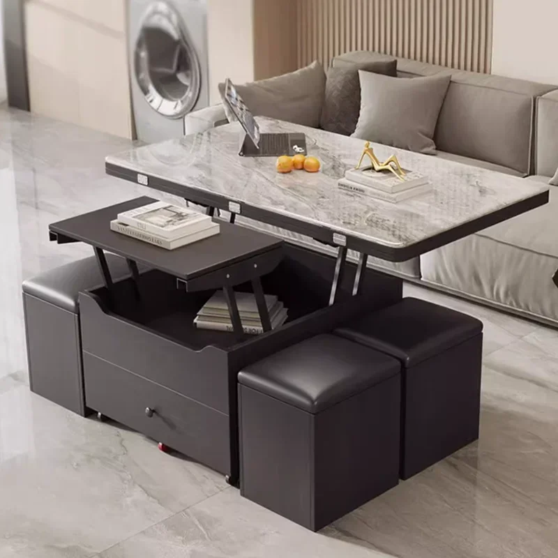 Storage Black Modern Coffee Table Designer Lift Center Mobile Coffee Table Designer Wood Mesa De Centro Sala Home Furniture