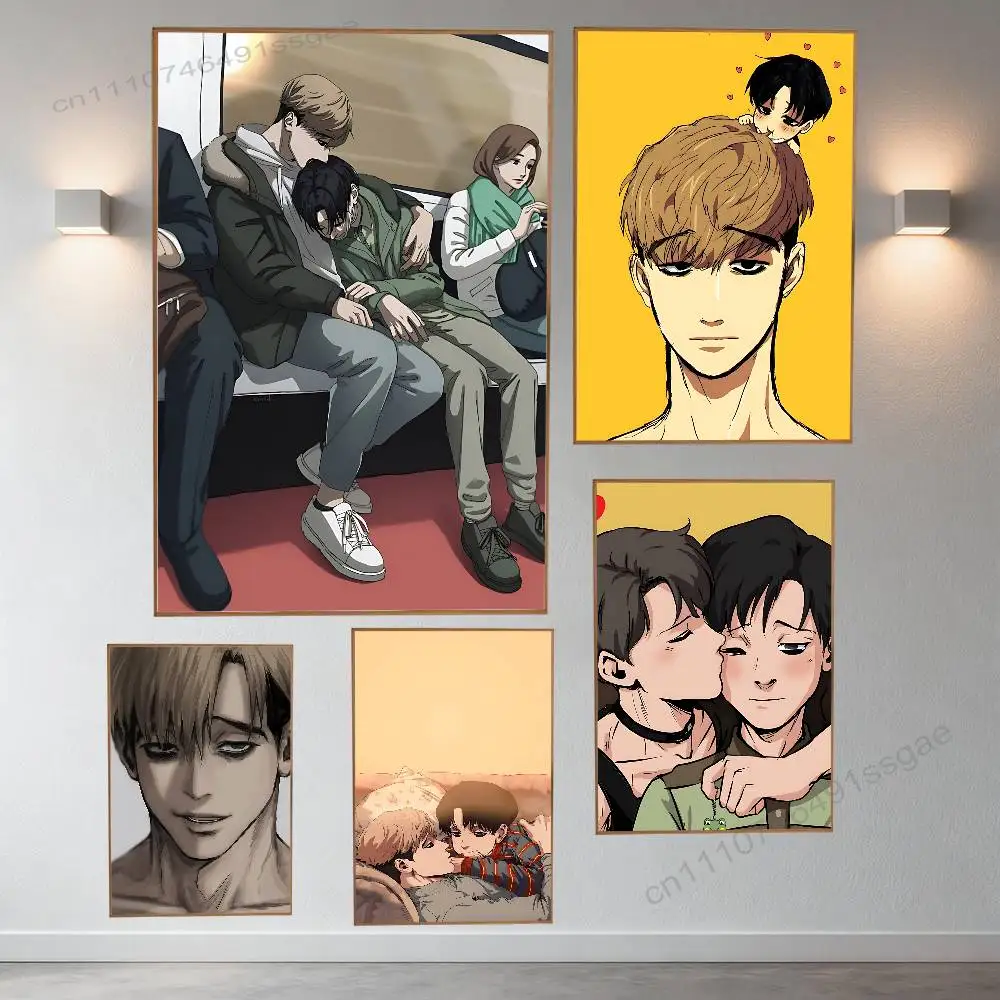 

K-Killing S-Stalking Manga Poster Retro Paper Sticker DIY Room Bar Cafe Aesthetic Art Wall Painting