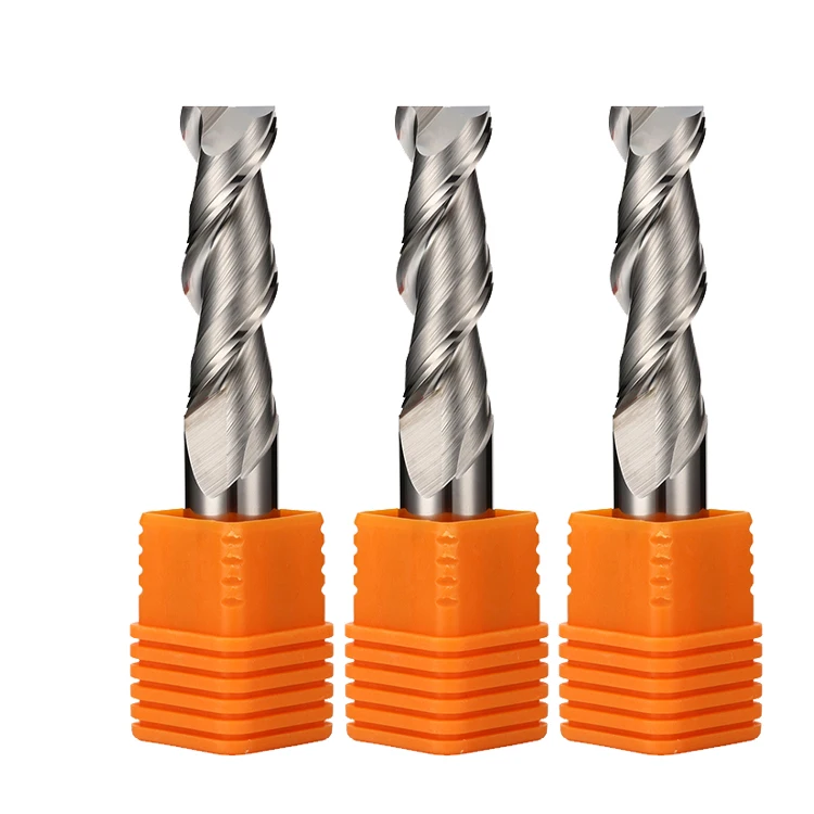 

3 Flute Uncoated Tungsten Carbide Square End Mill - High Performance CNC Cutter for Aluminum Processing (Pack of 10)