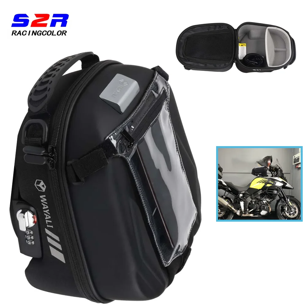 

For SUZUKI DL1000 XT Vstrom 1000XT 2017 - 2019 Tanklock Tank Bag Large Capacity Luggage Storage Quick Release Accessories