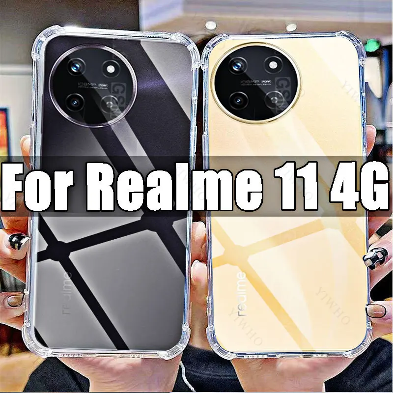 Clear Phone Soft Case for Realme 11 4G HD Transparent Cover Shell for Realme11 4g 6.4