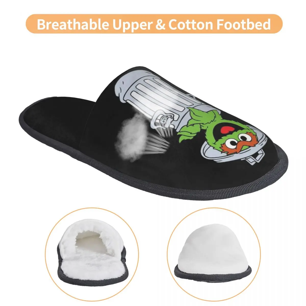 مخصص طباعة المرأة كوكي الوحش برامج التلفزيون شبشب منزل لينة الدافئة رغوة الذاكرة رقيق النعال داخلي في الهواء الطلق الأحذية #3