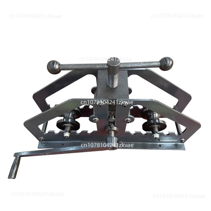 TR60 Manual Three-Roll Pipe Bending Machine Flat Steel Channel Steel Arc Bending All-Steel Structure, Sturdy and Practical