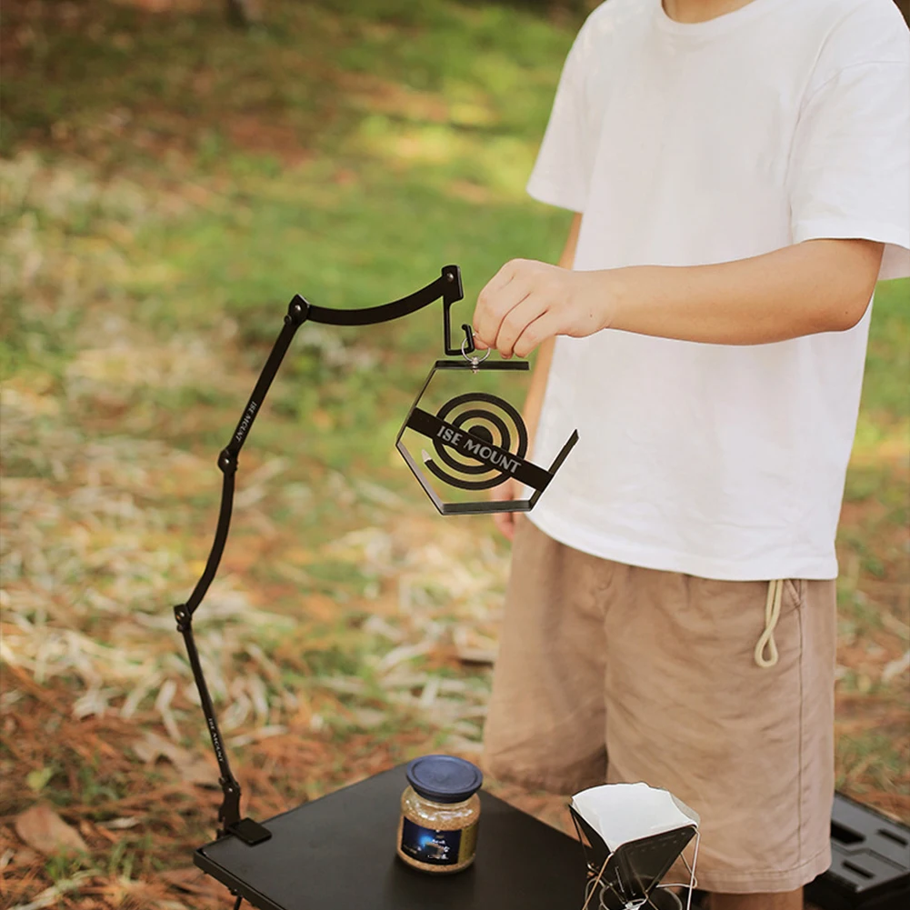 

Lantern Stand Folding Lamp Stand Collapsible Iron Lantern Stand Lamp Pole for Picnic Hiking Fishing Backpacking Garden BBQ