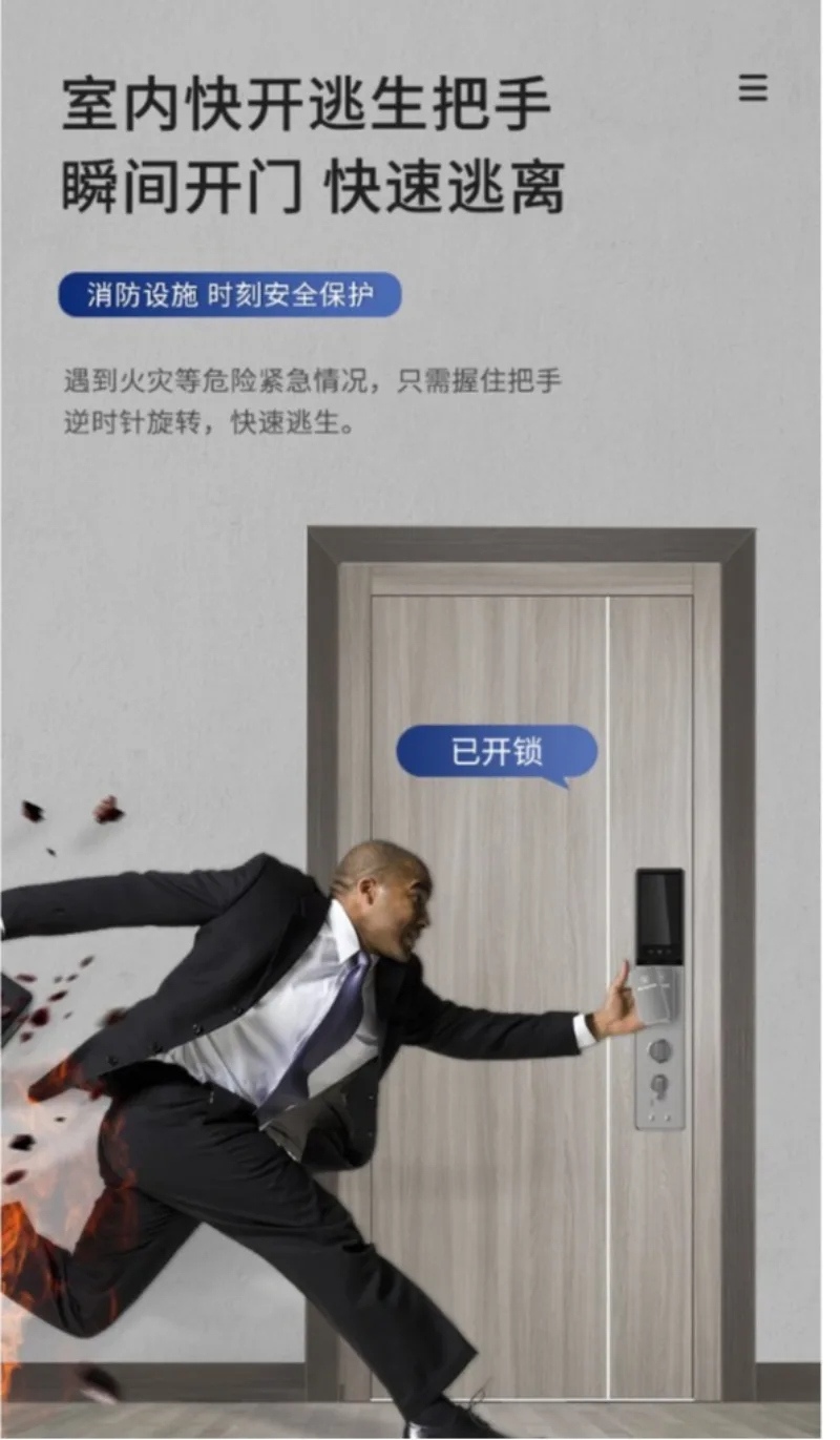 Automatic SenseTime facial recognition smart lock high definition visual cat eye electronic fingerprint password lock